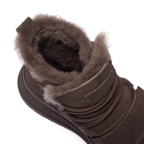 森达雪地靴女2025冬新商场同款户外保暖厚底休闲短靴XUS01DD5