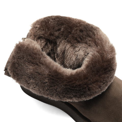 森达雪地靴女2025冬季新款商场同款经典休闲短靴XUX01DD5