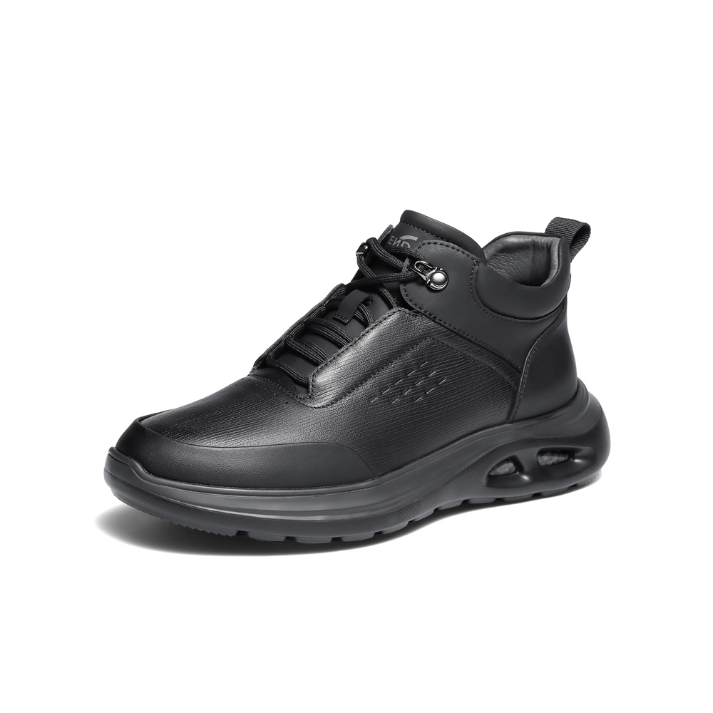 森达休闲靴男2025冬新时尚运动风厚底休闲高帮鞋VD012DD5