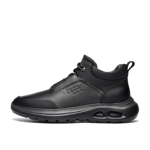 森达休闲靴男2025冬新时尚运动风厚底休闲高帮鞋VD012DD5