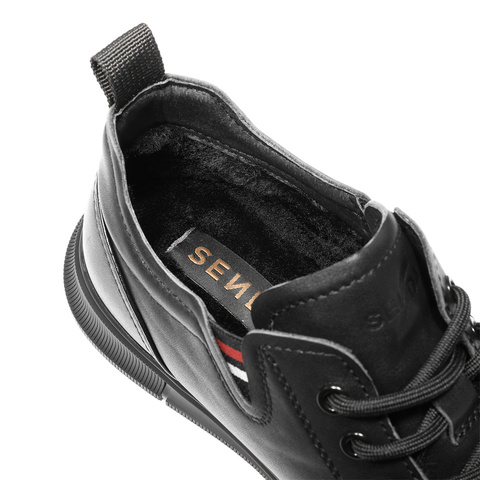 森达皮靴男2025冬季新款商场同款户外运动风休闲鞋1ZJ01DD5