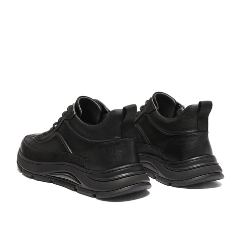 森达高帮鞋男2025冬季新款户外运动风厚底休闲短靴VD011DD5