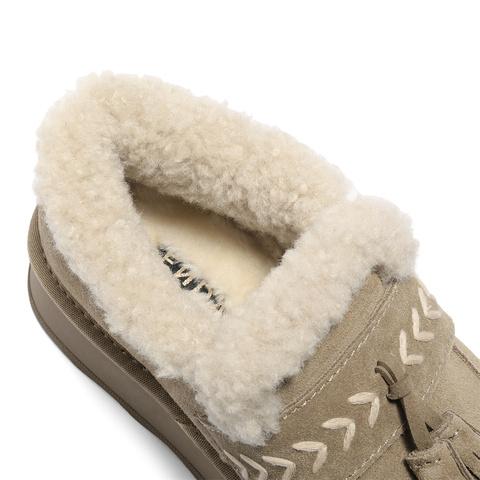 森达毛毛鞋女2025冬新保暖毛绒户外厚底流苏雪地鞋ZTI54DA5