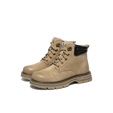 森达马丁靴男2025冬季新款商场同款户外机车风休闲短靴2AK01DD5