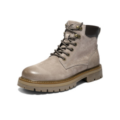 森达马丁靴男2025冬季新款户外工装休闲大黄靴QJ049DD5