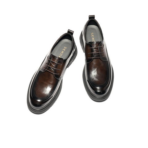 森达休闲皮鞋男2026春新商场同款时尚舒适休闲鞋2DH01AM6