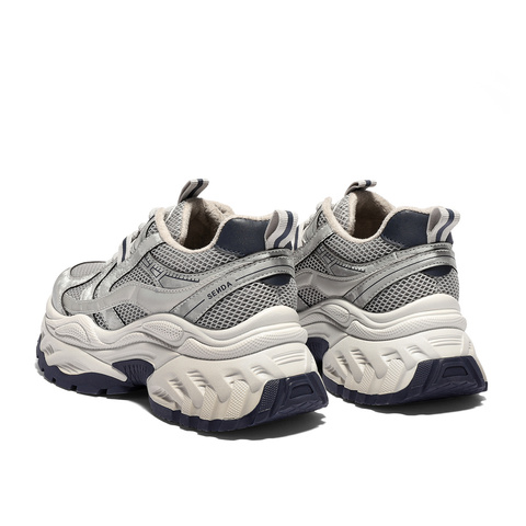 森达老爹鞋女2026春新商场同款网面厚底休闲运动鞋XWX01AM6