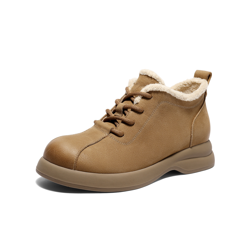 森达毛毛鞋女2026春新商场同款户外徒步休闲鞋XXA01AM6