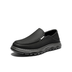 森达休闲皮鞋男2026春新商场同款一脚蹬乐福鞋2BQ01AM6