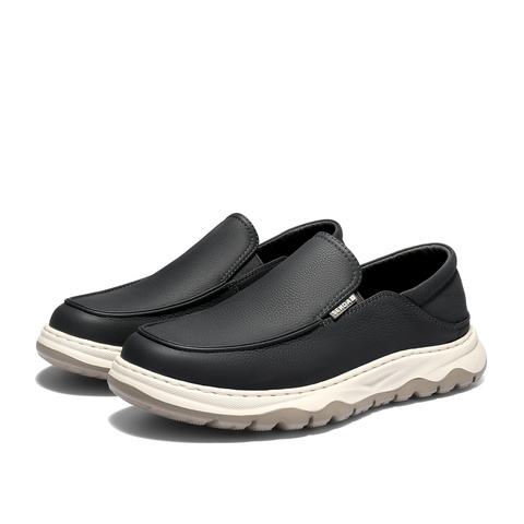 森达休闲皮鞋男2026春新商场同款一脚蹬乐福鞋2BQ01AM6