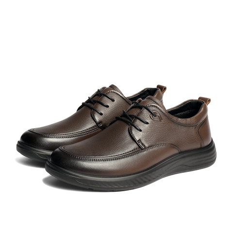 森达休闲皮鞋男2026春新商场同款软面舒适休闲鞋2DB01AM6