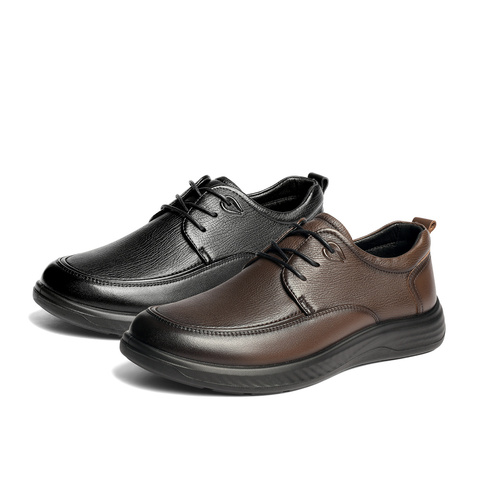 森达休闲皮鞋男2026春新商场同款软面舒适休闲鞋2DB01AM6