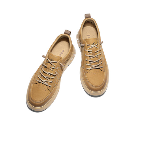 森达工装鞋男2026春季新款商场同款户外徒步休闲鞋K4E03AM6