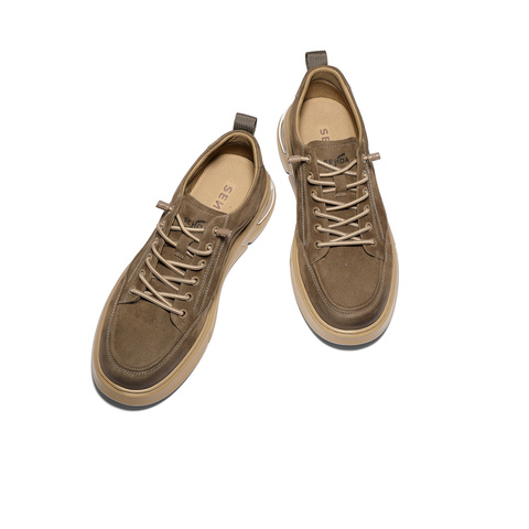 森达工装鞋男2026春季新款商场同款户外徒步休闲鞋K4E03AM6