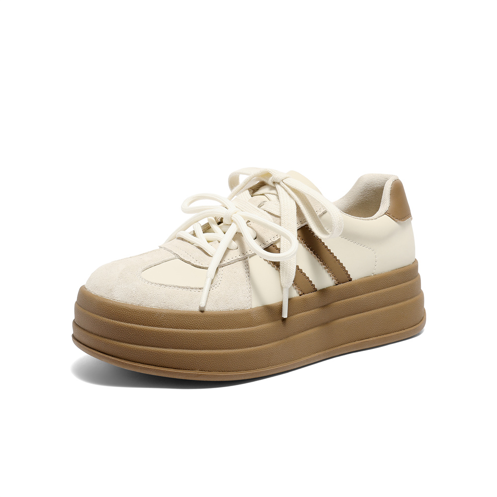 森达德训鞋女2026春新商场同款拼接松糕厚底休闲板鞋XXM02AM6