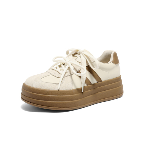 森达德训鞋女2026春新商场同款拼接松糕厚底休闲板鞋XXM02AM6