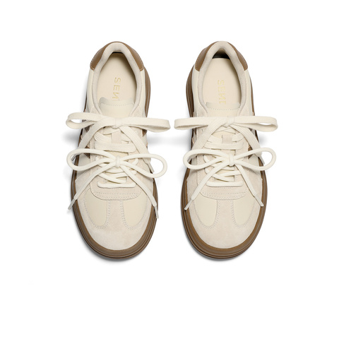 森达德训鞋女2026春新商场同款拼接松糕厚底休闲板鞋XXM02AM6