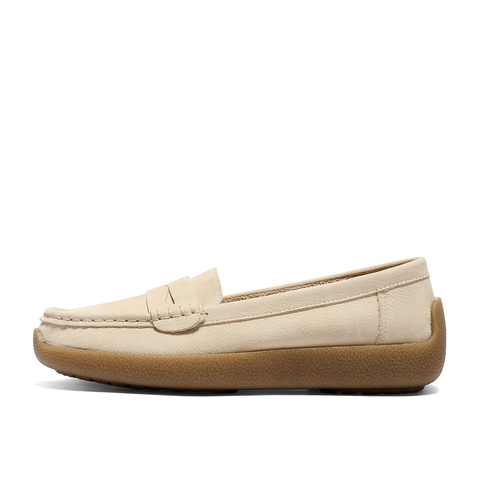 森达乐福鞋女2026春新商场同款一脚蹬休闲豆豆鞋XWW01AA6