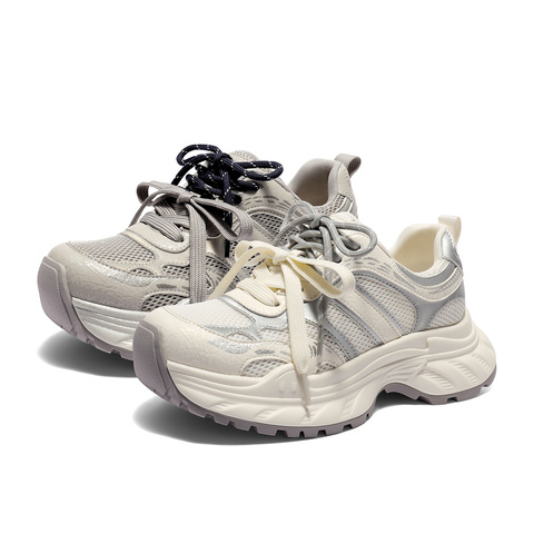 森达老爹鞋女2026春季新款商场同款网面户外运动鞋XXK01AM6