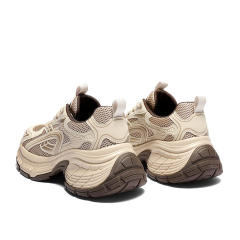 森达老爹鞋女2026春新商场同款时尚网面厚底休闲鞋XWV01AM6