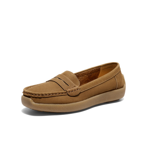 森达乐福鞋女2026春新商场同款一脚蹬休闲豆豆鞋XWW01AA6