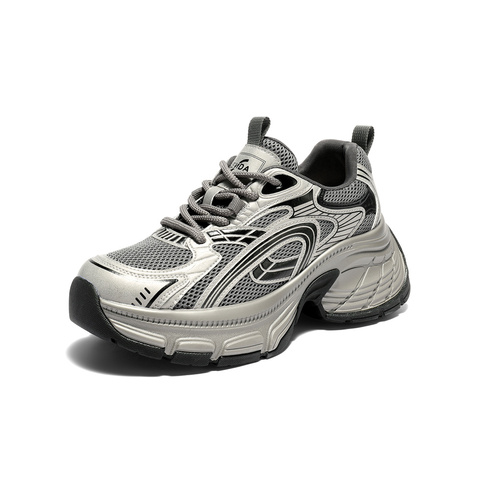 森达老爹鞋女2026春新商场同款时尚网面厚底休闲鞋XWV01AM6