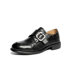 森达乐福鞋女2026春新商场同款皮带扣通勤小皮鞋XXH01AA6