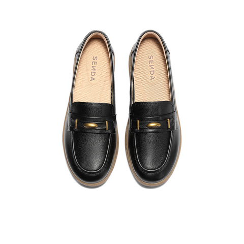 森达乐福鞋女2026春新商场同款时尚一脚蹬厚底单鞋4CFF6AA6