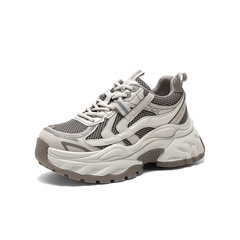 森达老爹鞋女2026春新商场同款网面厚底休闲运动鞋XWX01AM6