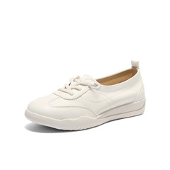 森达小白鞋女2026夏季新款商场同款简约平底休闲鞋4NRB3BM6