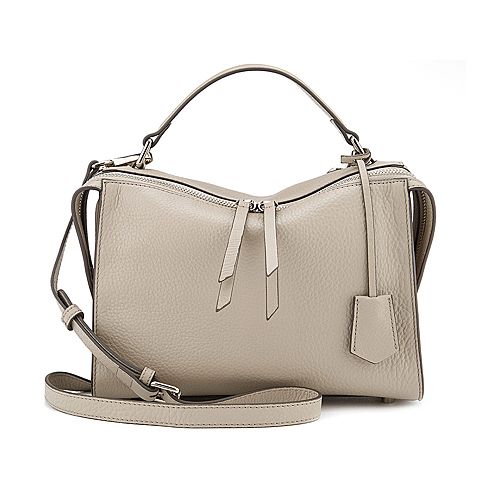 skap/圣伽步2017秋冬电商专销浅灰牛皮革女单肩/斜挎两用包15725921