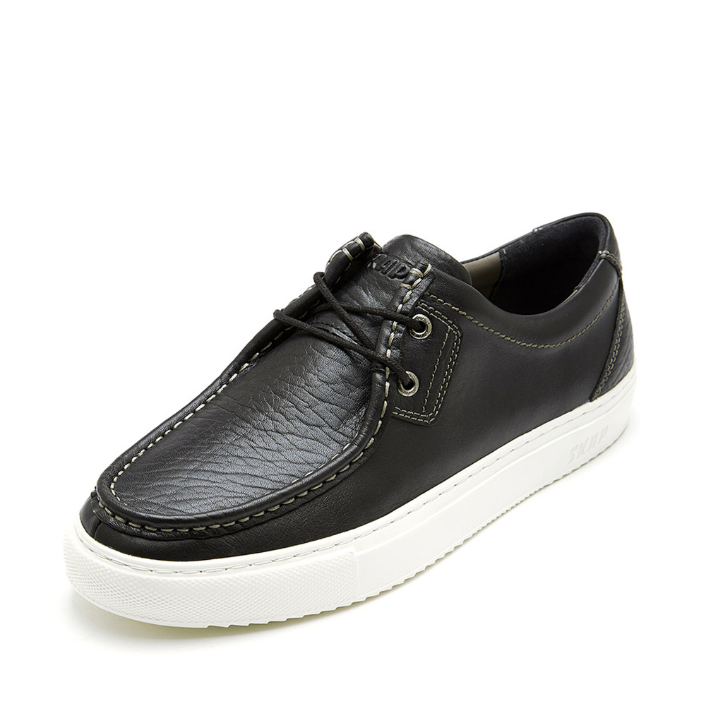 SKAP/圣伽步冬专柜同款黑色牛皮商务皮鞋男休闲鞋20712061