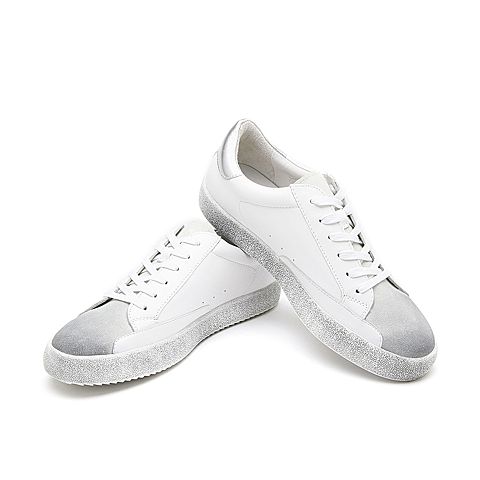 SKAP/圣伽步春夏专柜同款牛皮革时尚小白鞋男休闲鞋15710192