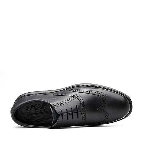 SKAP/圣伽步秋冬专柜同款牛皮布洛克商务男皮单鞋20815711