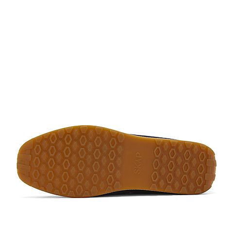 SKAP圣伽步新款时尚舒适简约套脚平底一脚蹬男皮鞋20911501