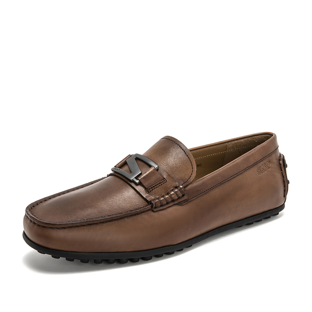 SKAP/圣伽步春专柜同款牛皮商务休闲男单皮鞋20911331