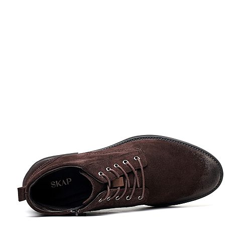 SKAP/圣伽步冬季新款专柜同款简约马丁靴男低靴短靴20914321