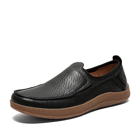 SKAP/圣伽步2020夏新款专柜同款简约懒人鞋男休闲皮鞋NE0AD801