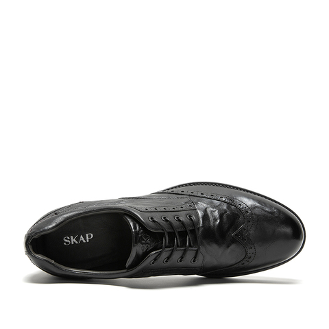 SKAP/圣伽步2020秋季新款商场同款牛皮革雕花商务男皮鞋NNEA6302