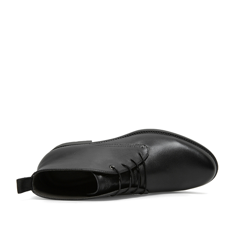 SKAP/圣伽步冬季商场同款简约真皮男靴系带商务男短靴NNEA6304