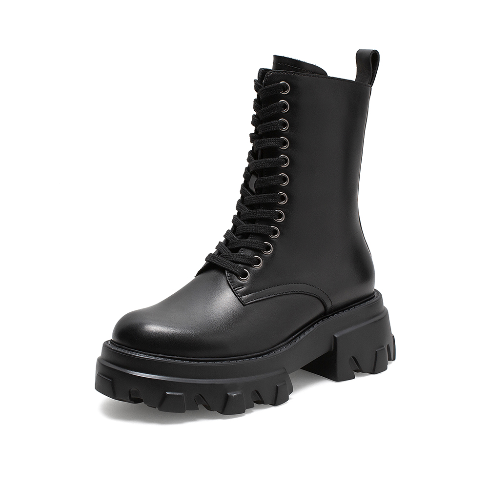 SKAP/圣伽步2020冬季新款时尚厚底马丁靴中筒靴女靴子潮NPWBN705