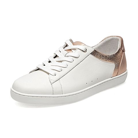 SKAP/圣伽步2021秋季新款系带平底板鞋撞色女休闲小白鞋N10ABE01