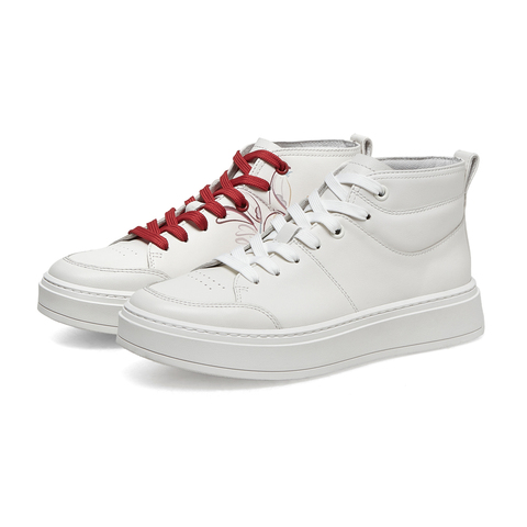 SKAP圣伽步2023春季商场同款撞色涂鸦高帮板鞋女休闲鞋ACA06AD3