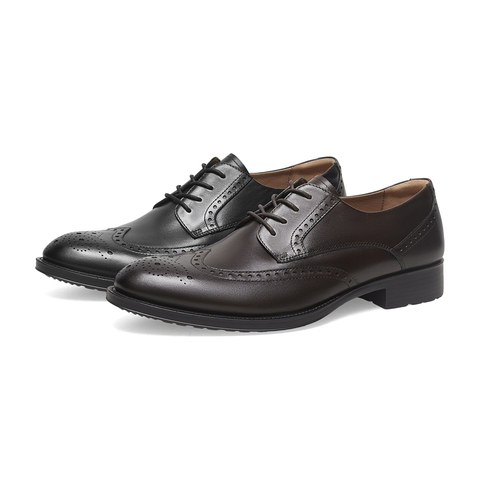 SKAP圣伽步2023春季新款商场同款布洛克鞋商务男士皮鞋A3E06AM3