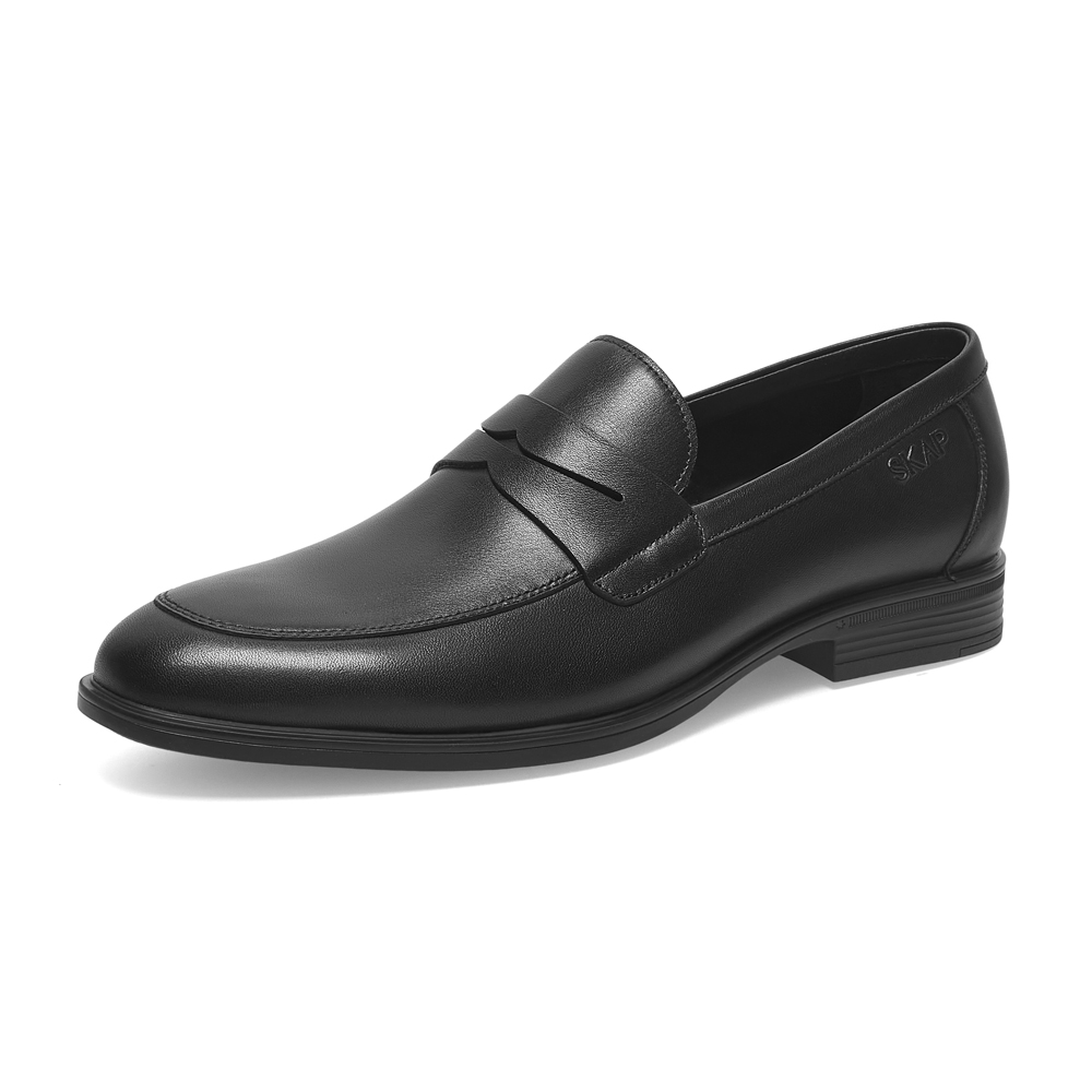 SKAP圣伽步2023春季新款商场同款一脚蹬商务休闲男士皮鞋A4C02AA3