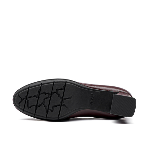 SKAP圣伽步2023秋季新款商场同款一脚蹬优雅高跟鞋女单鞋AES03CA3