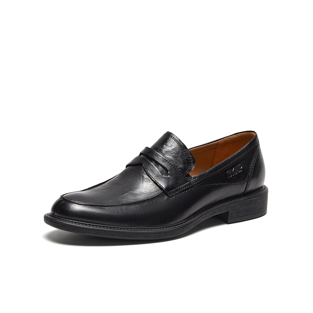 SKAP圣伽步2024春季新款商场同款一脚蹬商务休闲男士皮鞋A5Y04AA4