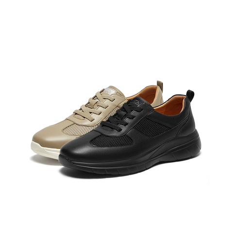 SKAP圣伽步2024春季新款商场同款透气网面舒适男休闲鞋A5J05AM4