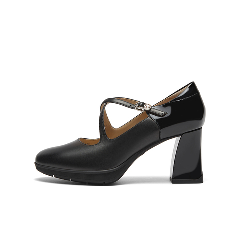 SKAP圣伽步2024春季新款商场同款优雅高跟玛丽珍鞋女单鞋AES08AQ4