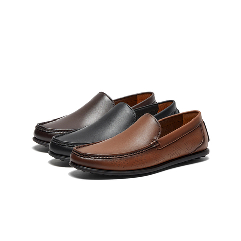 SKAP圣伽步2024春季新款商场同款一脚蹬平跟男士休闲皮鞋A3Q08AA4